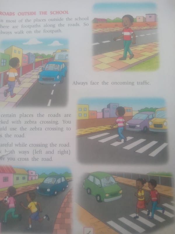 Nigerian primary school textbooks and everyday household scenes