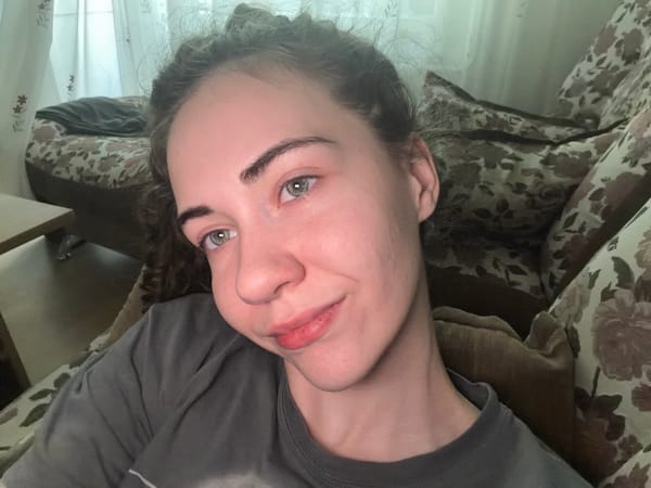 Casual couch selfie session at home in Zavodoukovsk