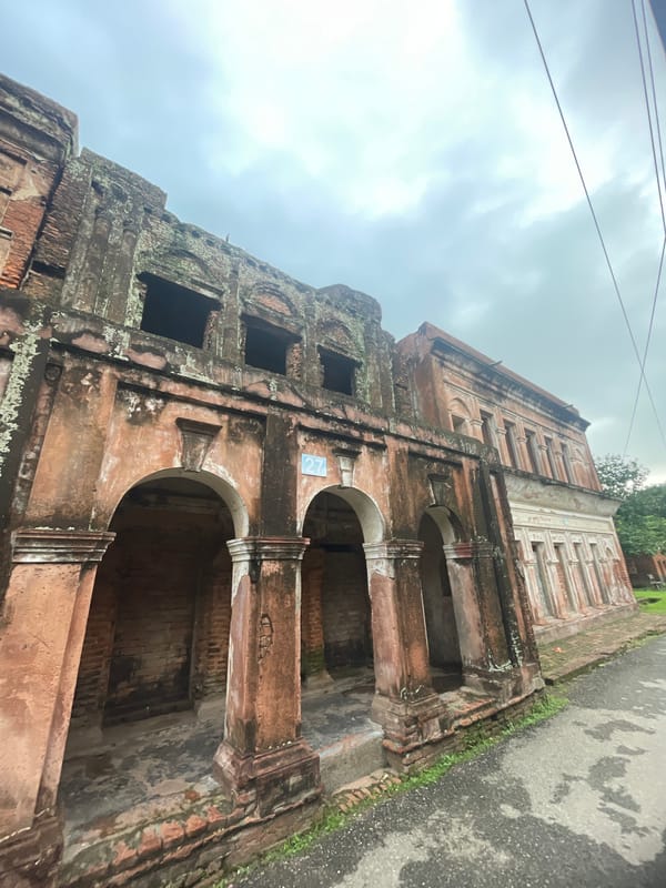 Morning documentation of historic Sonargaon's architecture and landscapes