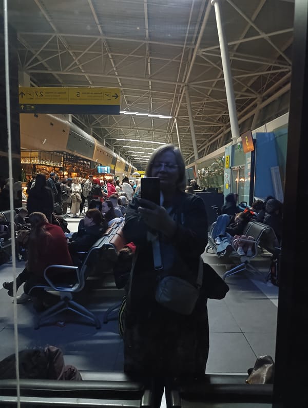 Late night airport activity documented in Russia terminal