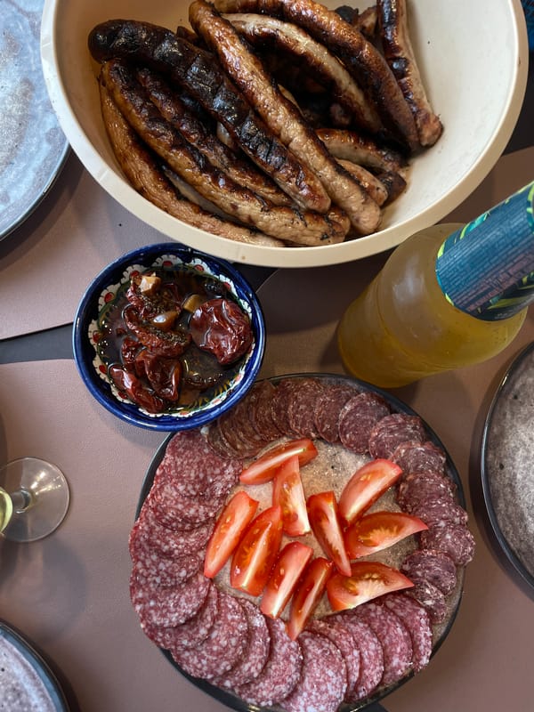 Meal spread documented in Подшивалово, Russia