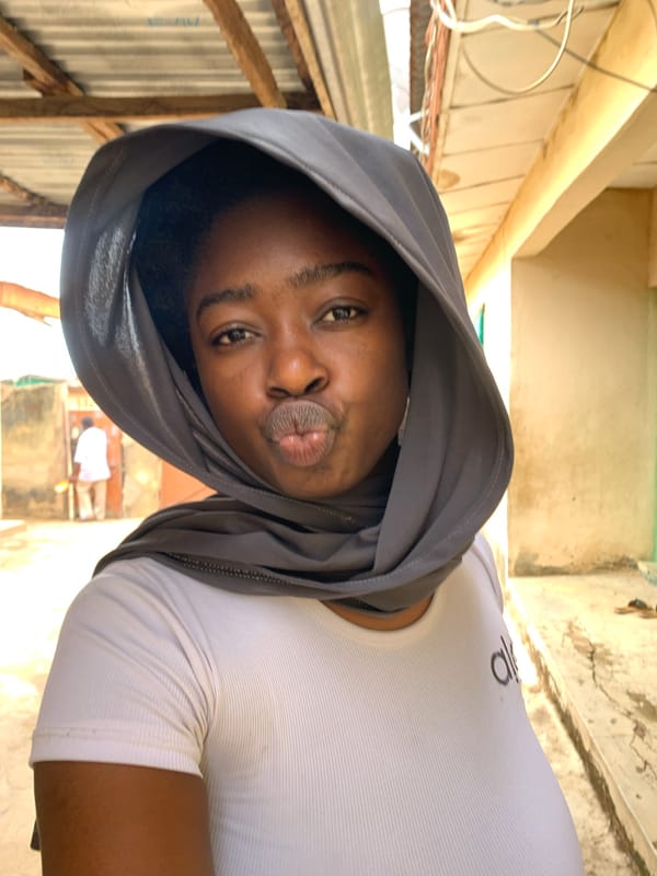 Morning selfies captured in Rafin Par, Nigeria