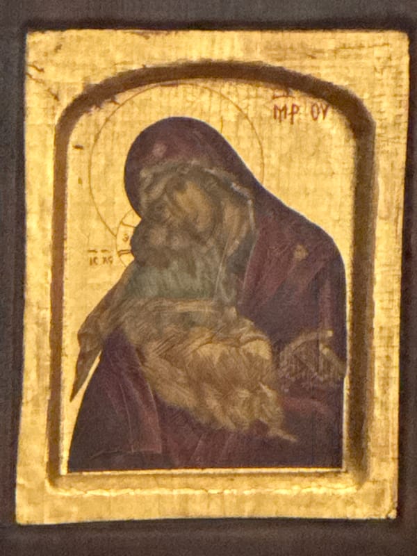 Byzantine-style Virgin Mary icon documented in Puebla, Mexico