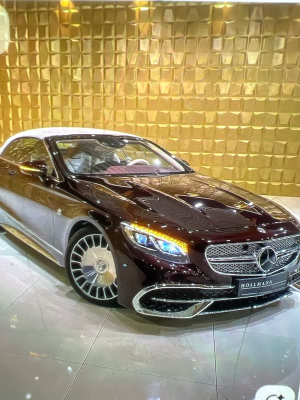 Scattered luxury car and lifestyle shots with no clear thread