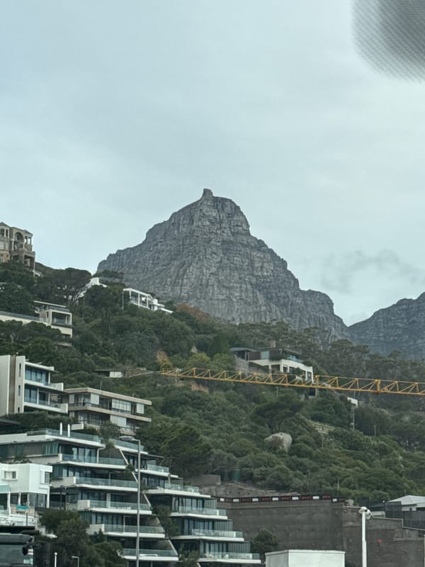 Overcast day view of Lion's Head mountain captured in Cape Town