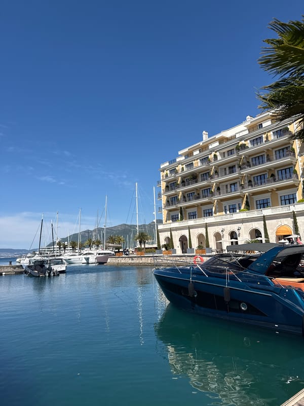 Morning scenes captured at Tivat Marina, Montenegro