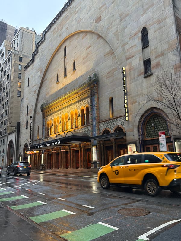 Rainy evening documented around West 55th Street, Midtown Manhattan
