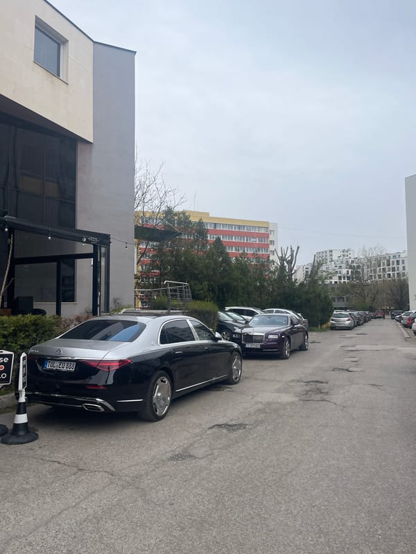 Luxury cars spotted parked on Sofia residential street