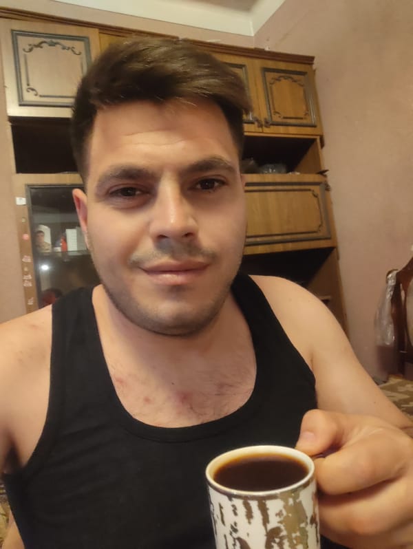 Man takes indoor self-portraits in Nalbandyan, Armenia