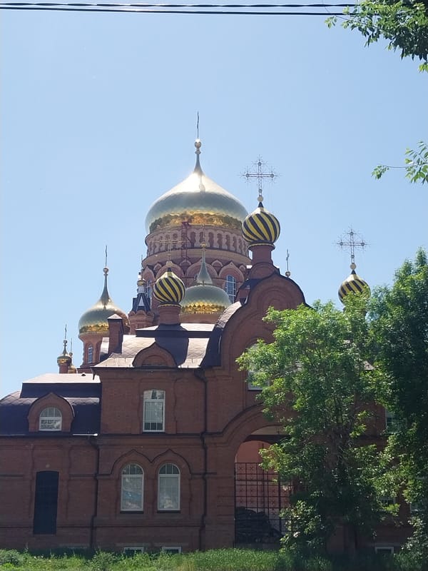 St. Nicholas Cathedral photographed in Orenburg, Russia