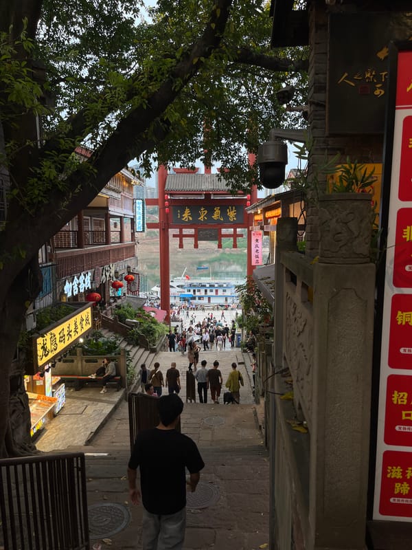 Live band performs outdoor concert in Chongqing waterfront district