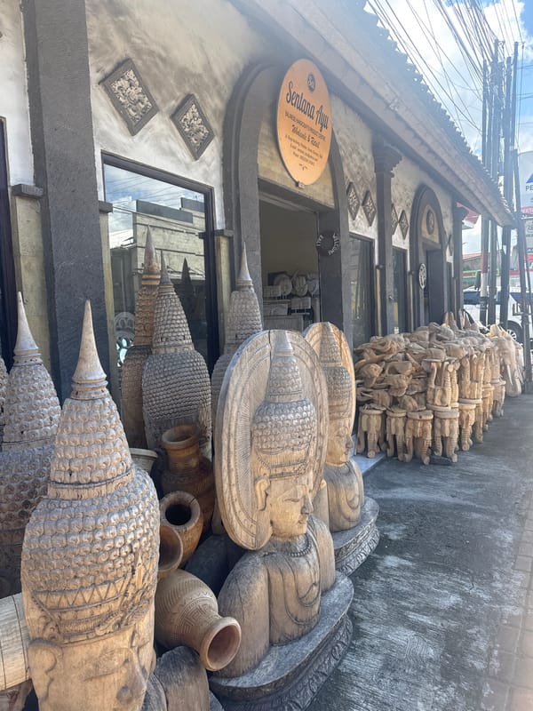 Morning scenes captured in Ubud's artisan district, Bali