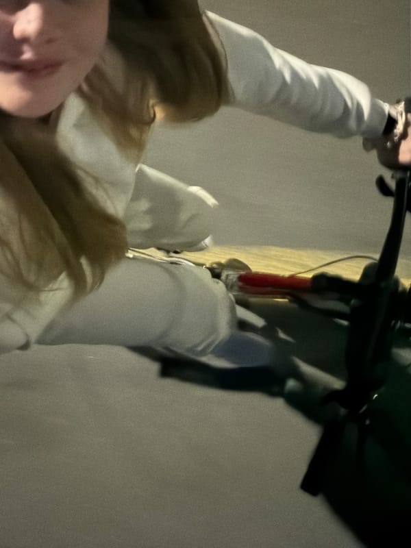 Young cyclists gather for nighttime bike ride in Izhevsk