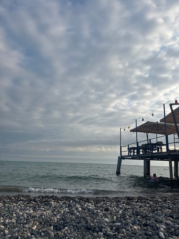Afternoon on the Sokhumi waterfront, Abkhazia