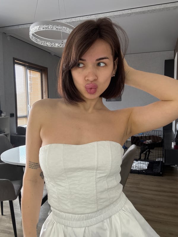 Woman Takes Morning Selfies in Лобаново Home