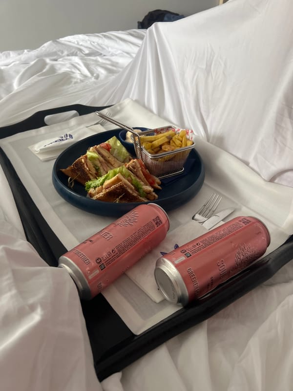 Club sandwich meal served in Santa Eulària des Riu