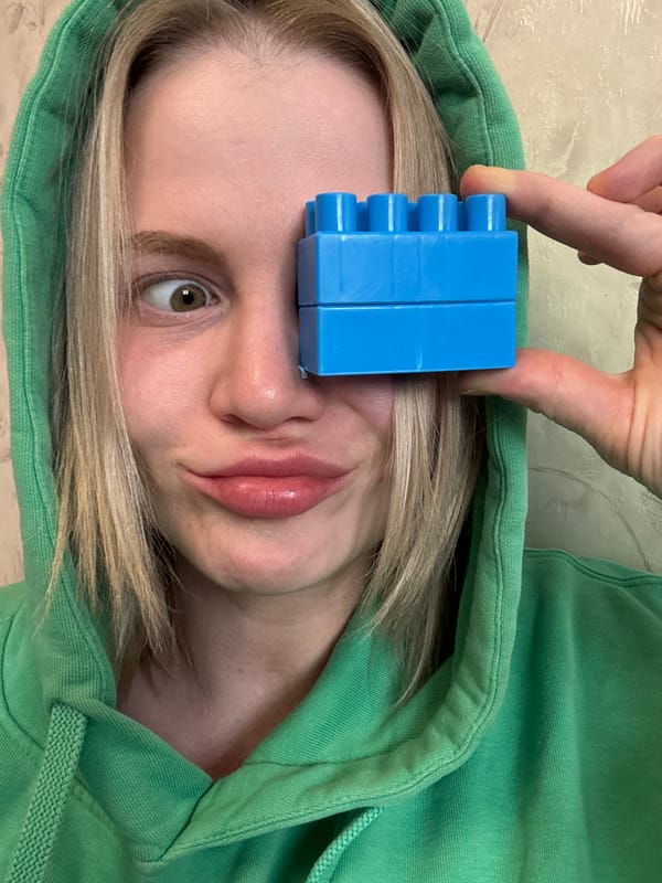 Morning playtime with blocks captured in Saint Petersburg home