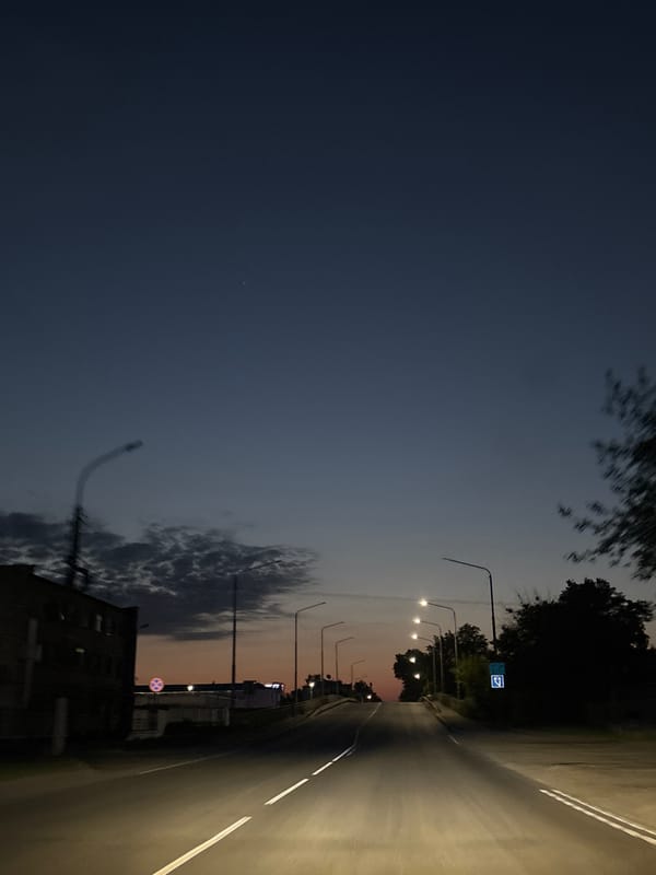 Nighttime street activity documented in Chaikovsky, Russia