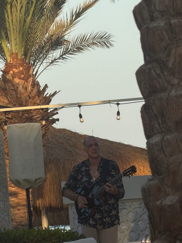 Lazy resort afternoon in Sharm El Sheikh with live music