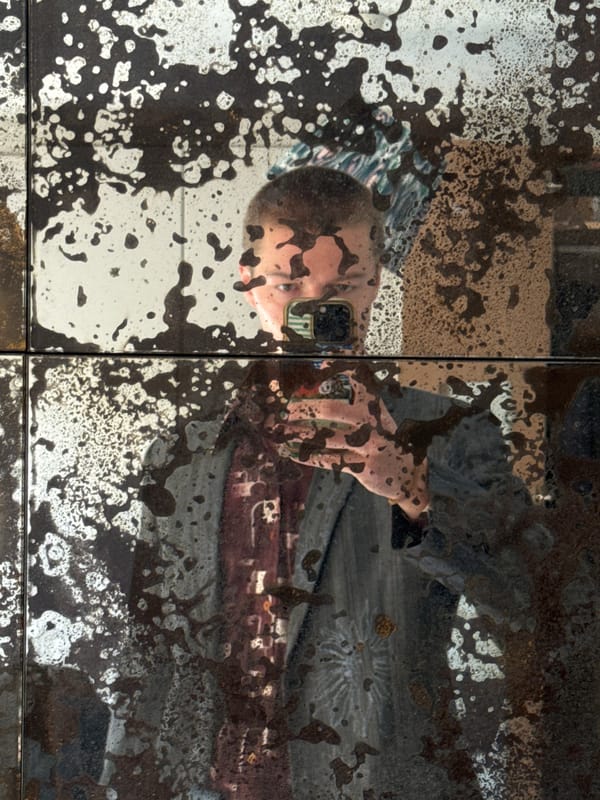 Mirror selfies captured across London locations Thursday afternoon