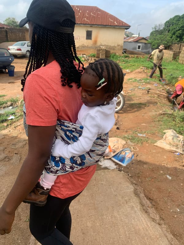 Morning street life in Jos, Nigeria