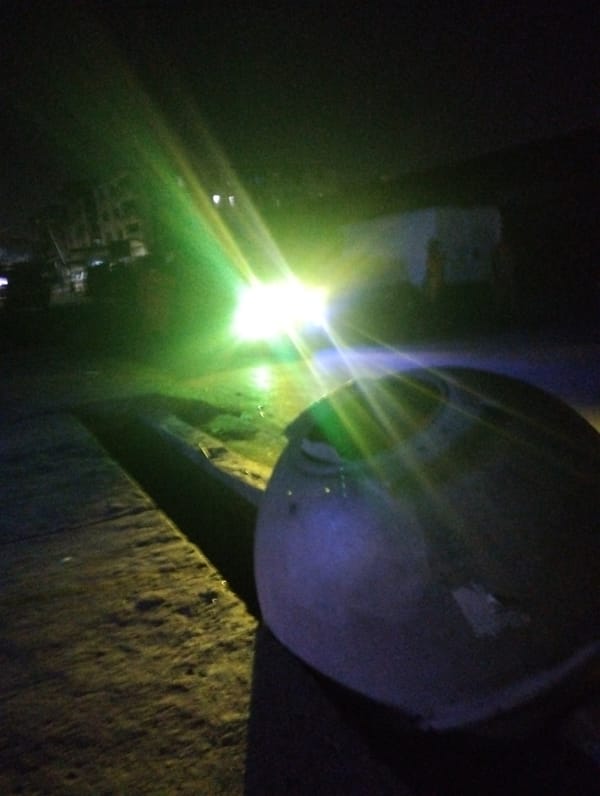 Overturned containers, flickering lights observed in Nigerian streets
