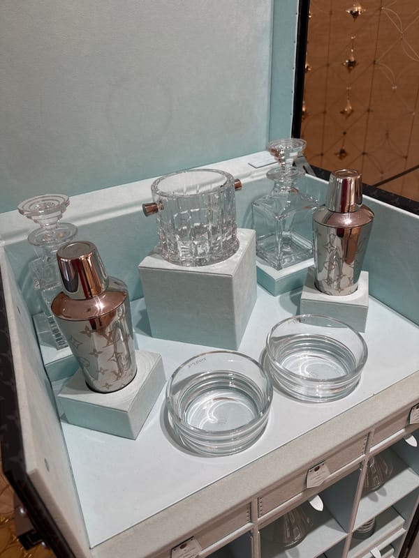 Luxury shopping session documented at Madrid Louis Vuitton location