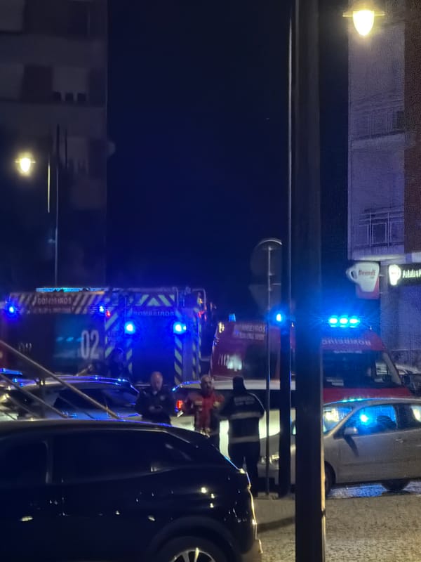 Emergency vehicles respond to incident in Vila Real, Portugal