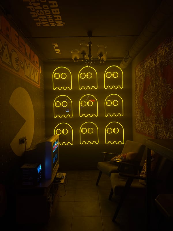 Evening scenes captured at Hrodna arcade bar and rainy streets