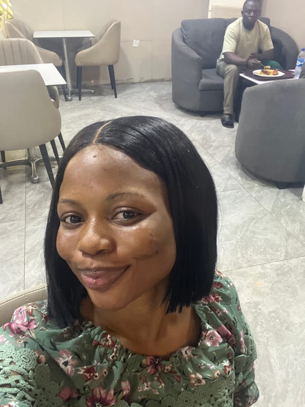 Woman makes hand gestures at Ikeja restaurant establishment
