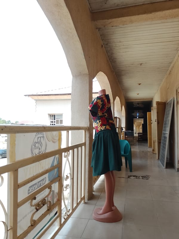 Inside and around a commercial compound in Jalingo, Nigeria