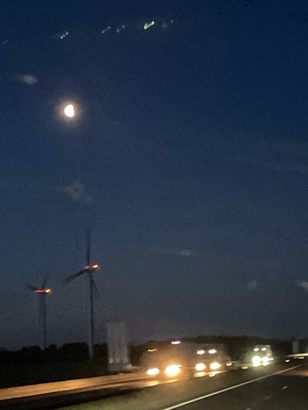 Early morning drive documented across rural French highways