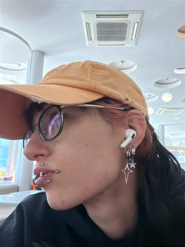 Pierced customer dines at Sofia fast food restaurant