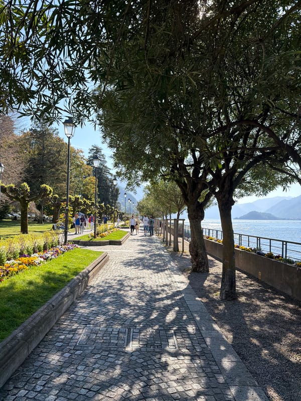Lakefront scenes documented in San Giovanni, Italy afternoon stroll