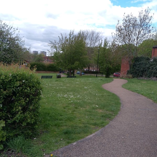 Walking tour through Coventry neighborhoods documented by witness