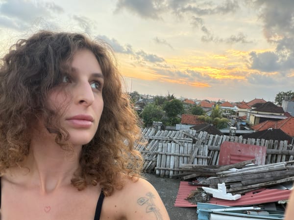 Woman documents morning routine with stuffed orangutan in Bali
