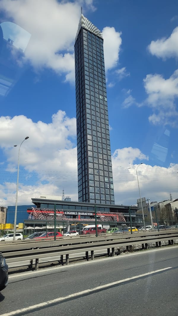 Traffic flows normally on Esenyurt highway during midday