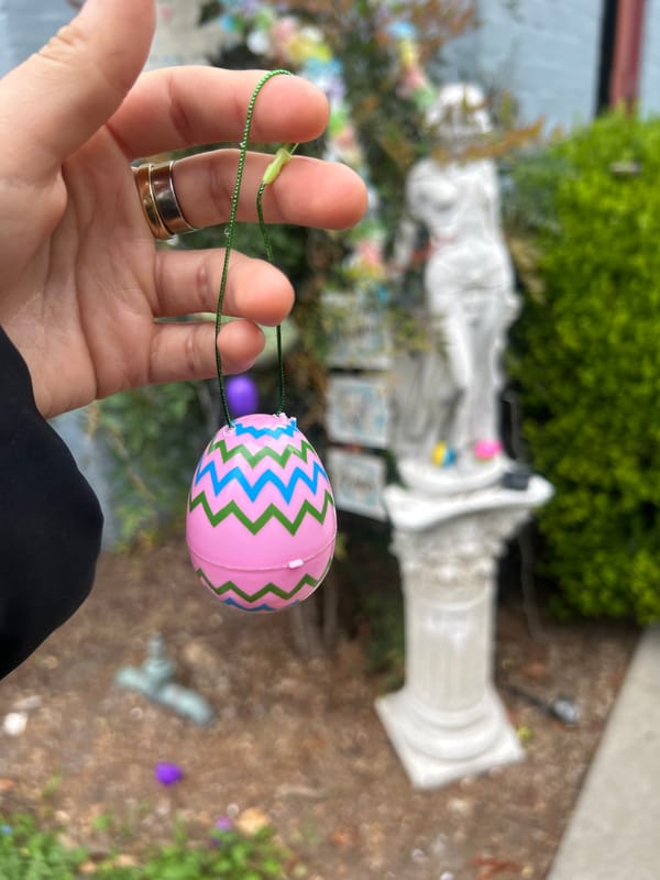 Easter egg display captured in Los Angeles