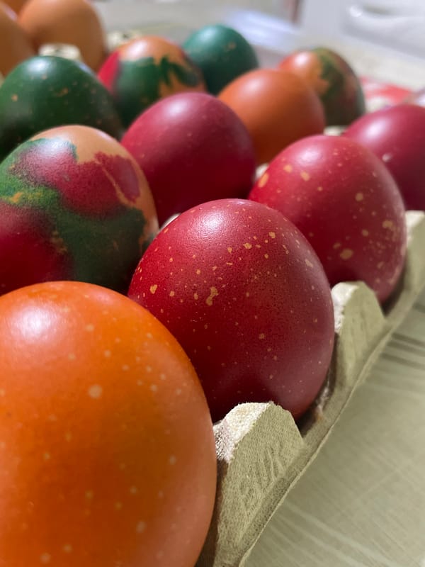 Easter eggs prepared in Bulgarian village, April 2026