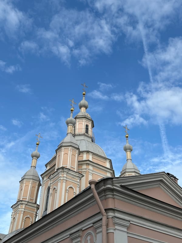 Saint Petersburg architectural landmarks documented in afternoon walking tour