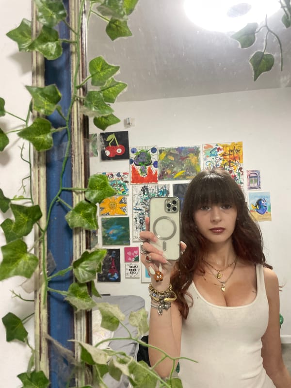 Woman takes mirror selfie in Raanana, Israel