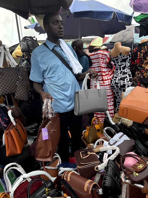 Market activity captured in Lekki, Nigeria marketplace