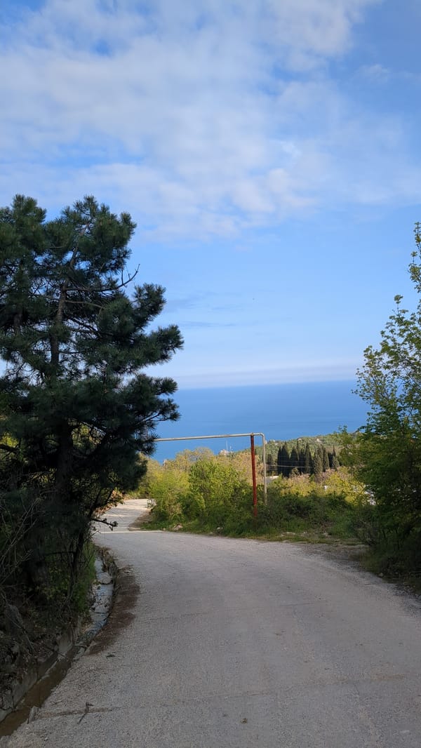 Scenic coastal roads documented in Chaika, Ukraine