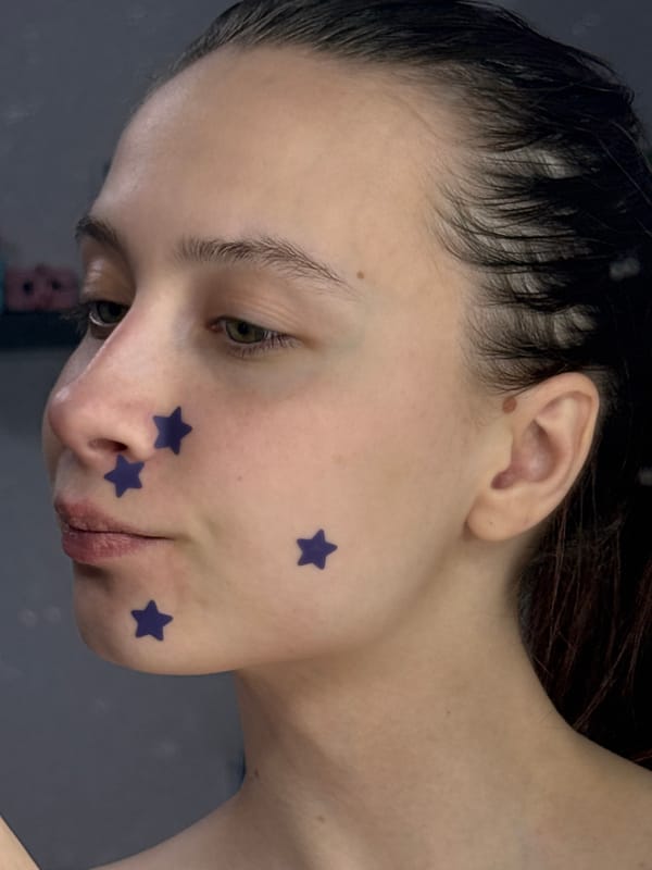 Woman documents evening routine in Russian city
