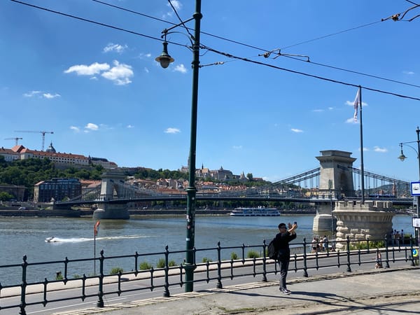 Ordinary Budapest life documented across city landmarks and streets