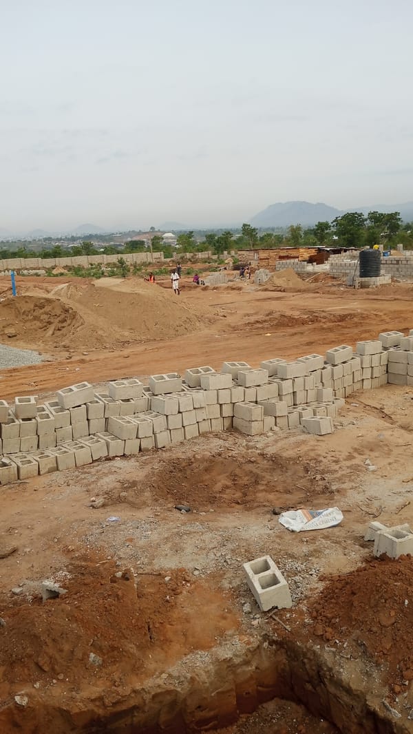 Construction site activity documented in Zango-ndaji, Nigeria
