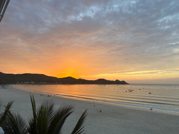 Coastal sunrise and sunset from multiple angles
