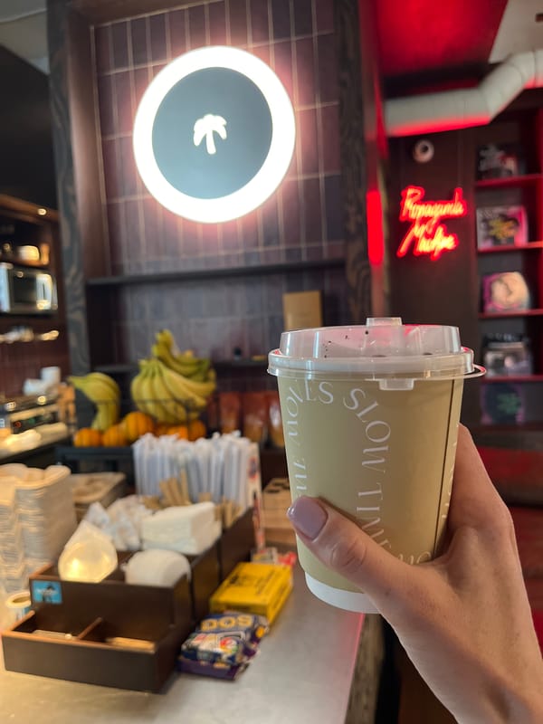 Coffee and snacks at Kazan cafe counter