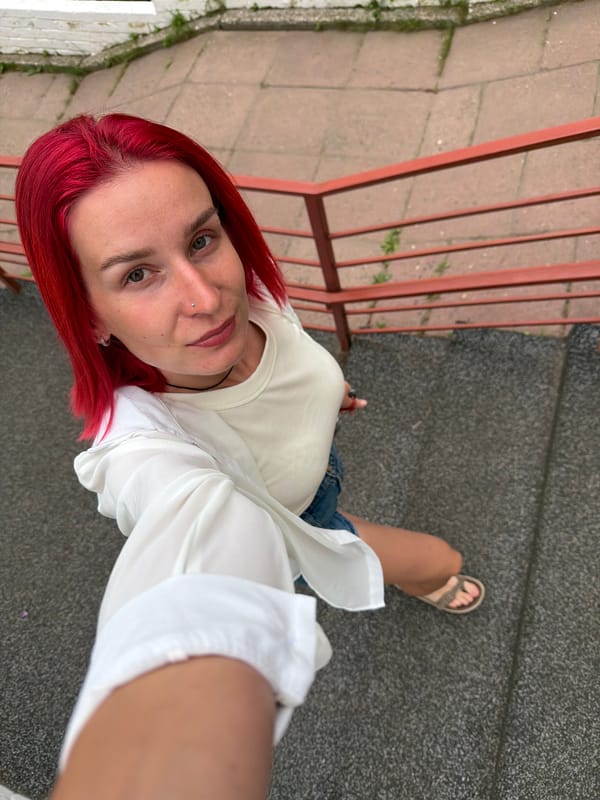 Casual self-filming on the streets of Chaikovsky