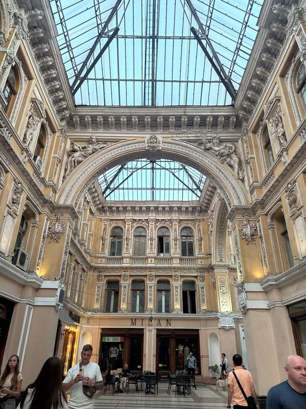 Inside Odesa's historic Passage arcade and landmarks
